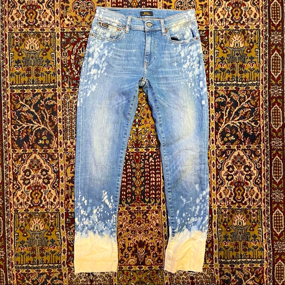 🌈 Amazing distressed tie dye RL jeans
